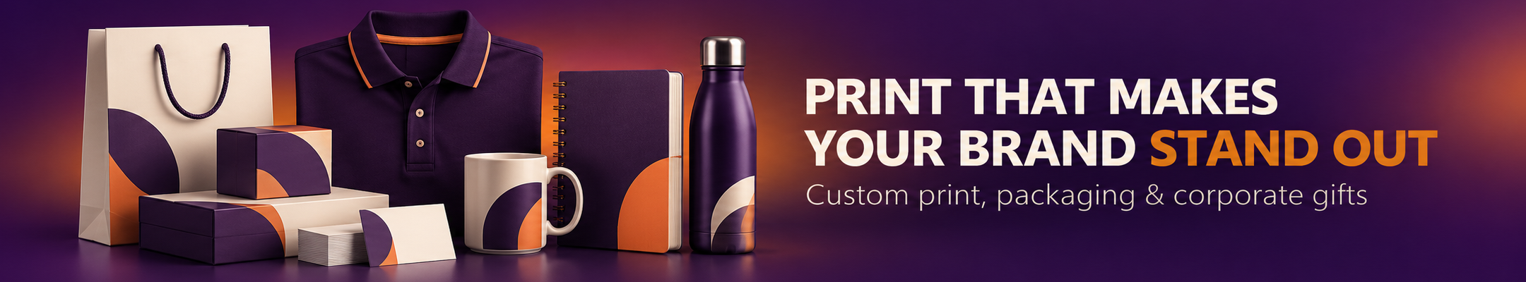 Print that makes your brand stand out with custom print, packaging and corporate gifts